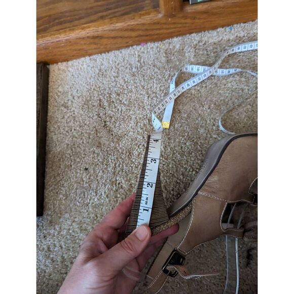 Hispanitas tan leather peeptoe slingbacks sz 40 new no box - Picture 5 of 5